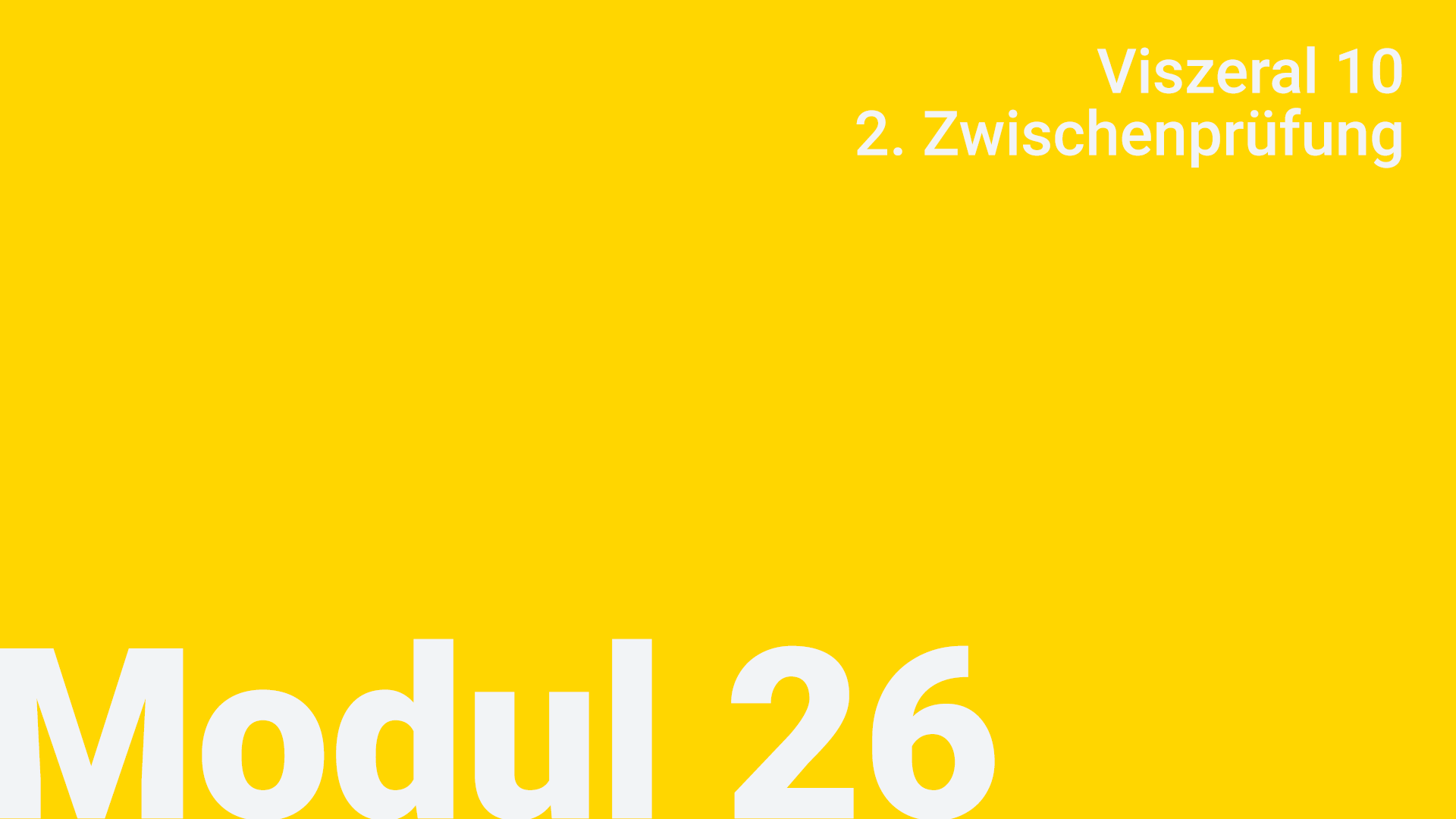 Modul 26 - Viszeral 10 (2. ZP)